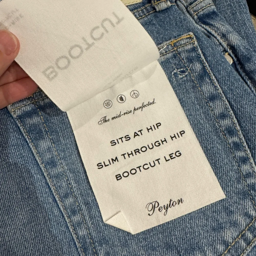 Rag & Bone Peyton Boot Cut Jeans in Monterosso. - Picture 8 of 12